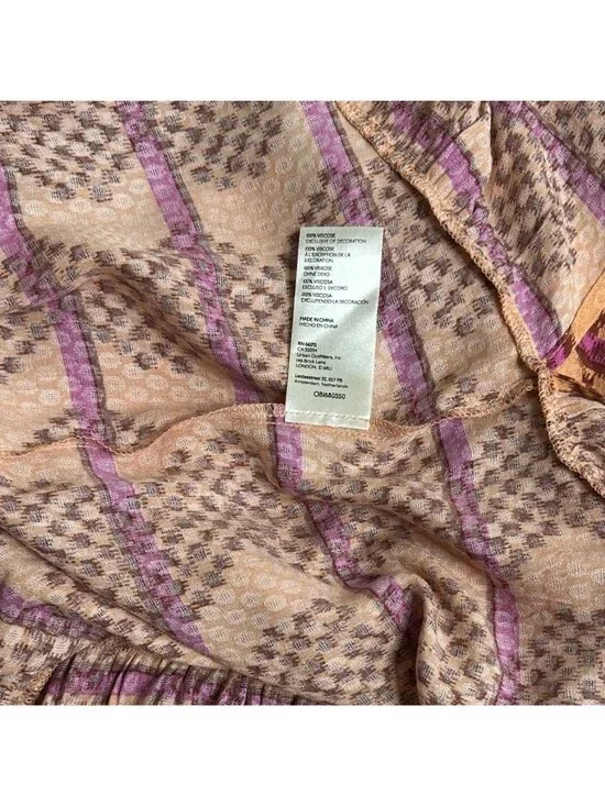 FREE PEOPLE Ibiza Getaway Patchwork Sunset Maxi Duster Kimono XS NWT Festival - Picture 12 of 13